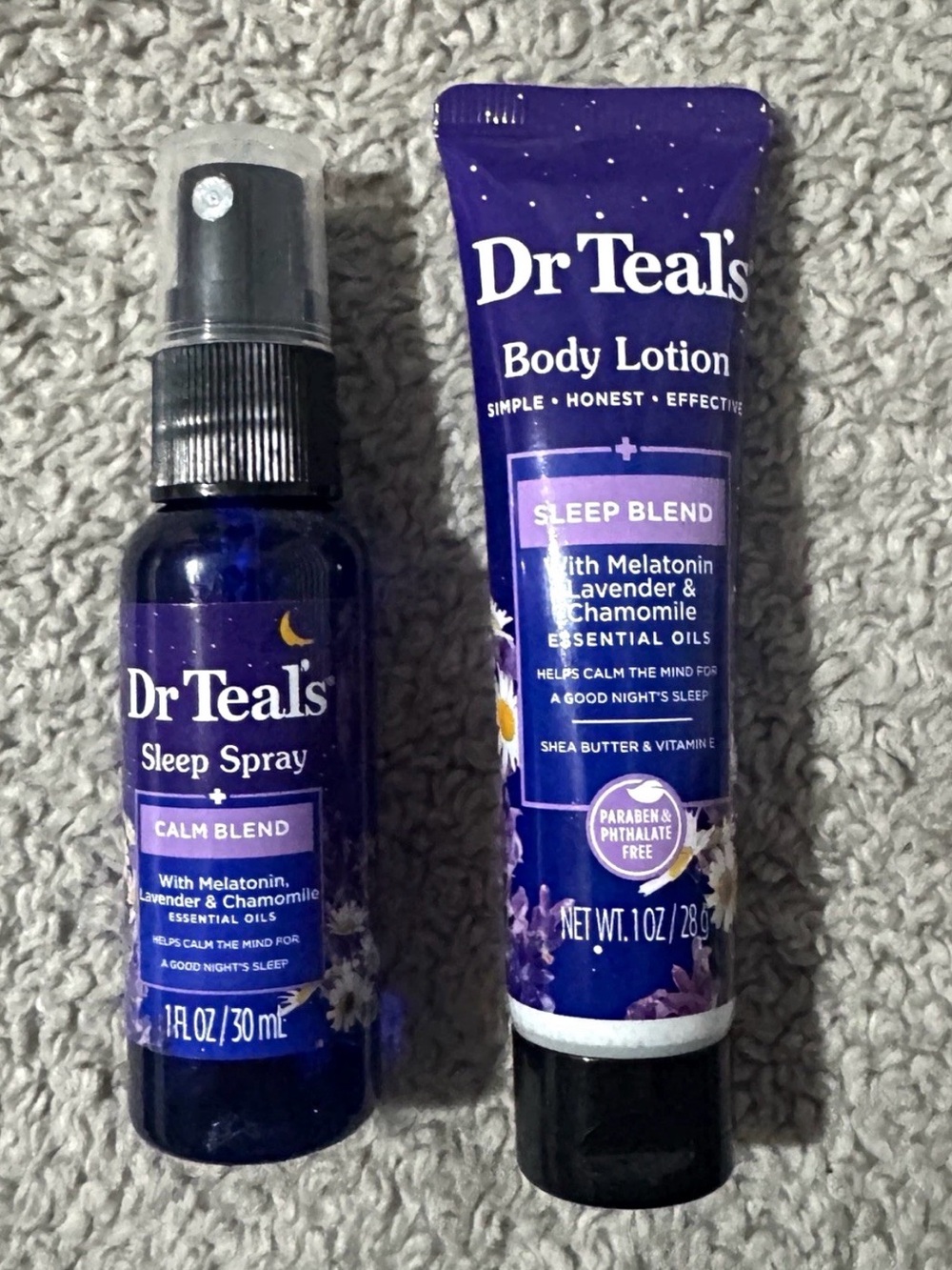 Dr Teal's Sleep Blend Body Lotion & Sleep Spray - Purple Calming Set